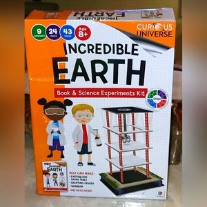 Incredible Earth Book & Science Experiments Kit Curious Universe **NEW**